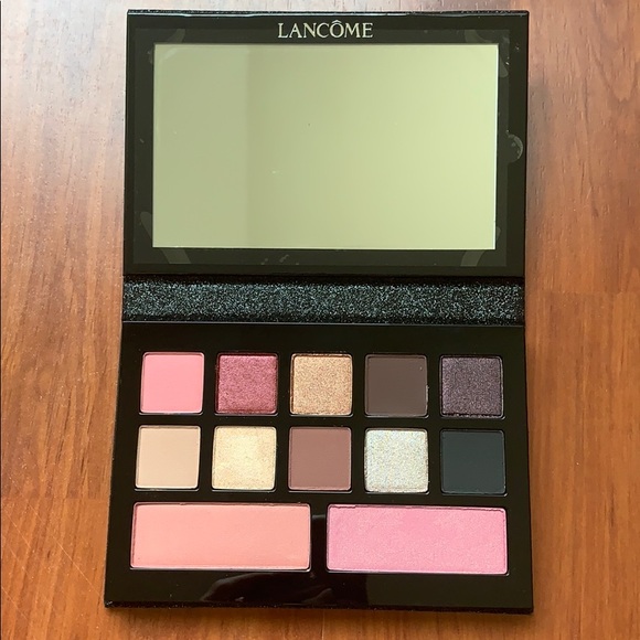lancome eyeshadow and blush palette glam